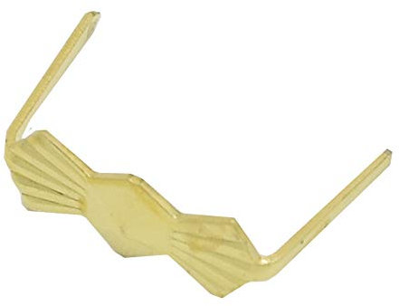 100x Kristall Verbinder Fliege 11mm goldfarben Prismen Clip/Kristall Klammer/Bastelbedarf gold DIY