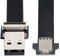 xiwai 0,5 m nach oben nach unten gewinkelter USB 2.0 Typ-A-Stecker auf USB-C-Stecker, flach, flach, FPC-Kabel für FPV & Disk & Telefon