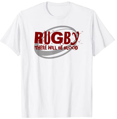 Rugby Es wird Blut fließen T-Shirt