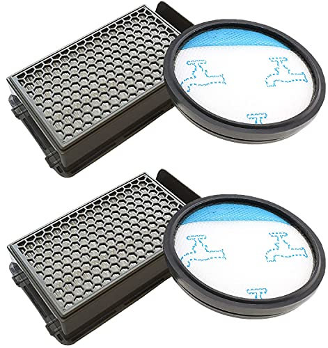 Fictezlove 2 HEPA-Filter-Set für Rowenta RO3753EA, RO3731EA, RO3786EA/Moulinex/Tefal Compact Power Cyclonic Filter für Staubsauger (Vergleich ZR005901)