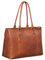 Benthill Damen Tasche Echt Leder | Große Handtasche aus echtem Rindsleder | Vintage Henkeltasche mit vielen Fächern | Damen Schultertasche Gross mit viel Platz, Farbe:Braun