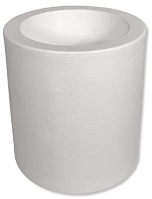 DARO DEKO Kunststoff Übertopf weiß 100cm hoch rund Säule Blumen-Töpfe Pflanzkübel Topf Bodenvase