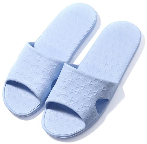 Anmerl Reise Hausschuhe für Damen und Herren, Tragbare Faltbare Hausschuhe mit Aufbewahrungstasche, Weiche Bequeme Rutschfeste Schnell Trocknende Haus Bad Dusche Schuhe Schwimmen Strand Sandalen