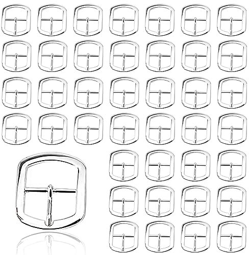 aghoer 40 Stück Metall Rollschnallen, Gürtelschnallen für Gurt Band Geldbörse DIY Zubehör, Hardware Schuh Dornschließe, 12mm-Silber