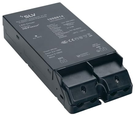 SLV Niedervolt-Schienensystem-Komponente Trafo Schwarz 1006614 48V SYSTEM