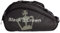 Black Crown - Paletero Wonder Pro 2.0 Negro-Amarillo- 100% Poliéster - 2 Compartimentos Centrales - Compartimento Térmico - Capacidad: 3 Palas - Bolsillo Inferior para Zapatillas