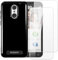 2er-Set Panzerglas + TPU Handyhülle Kompatibel mit Peaq PSP 400, Stoßfester Schutz mit Displayschutzfolie und Schutzhülle (Schwarz)