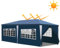 Eikuavons Carpa para fiestas, 3 x 6 m, impermeable, estable, protección UV, para jardín, cenador, 3 x 6 m, con 6 paneles laterales, protección solar, para fiestas, jardín, fiestas, festivales, color
