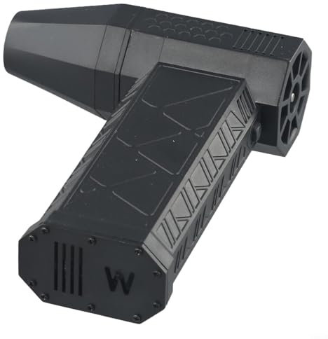 Turbofan Gebläse Jet Dry Mini Gebläse Leistungsstarke Turbo-Lüfter mit LED-Beleuchtung 130.000 U/min 52 für MS Windgeschwindigkeit Tragbar zum Reinigen, Trocknen, Camping (Schwarz)