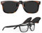 Goiteia Polarisierte Sonnenbrille zum Aufstecken über Korrekturbrillen für Damen und Herren – Retro-Rahmendesign zum Verbergen Ihrer Brille – Hochklappbar – UV400-Schutz