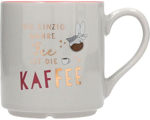 Depesche 0013594-041 Lieblingsbecher Motiv Nr. 41, Henkeltasse mit Spruch, 300 ml, aus Porzellan, teilweise mit Goldfolie und Innendruck