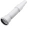 Tuyau d'évacuation de douche extensible en PVC - 50 mm - Gris - 1 m de long