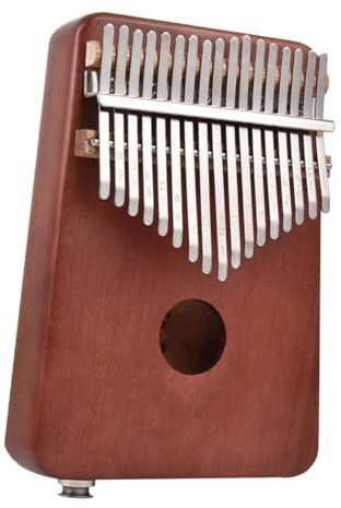 DECORNIJIA Muspor 17-tasten Kalimba Daumenklavier Mit Eq Daumenklavier Musikinstrument Für Anfänger Und Musikliebhaber Kaffee Farbe Inklusive Tragetasche