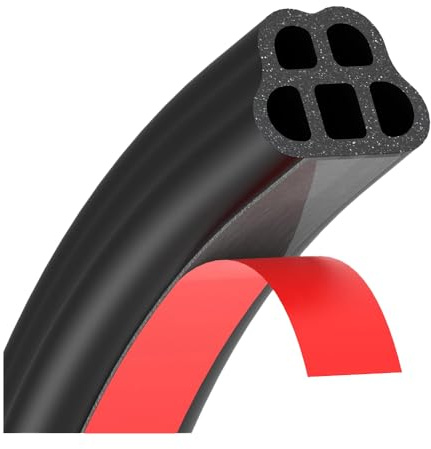 DUAZEP 32ft/10M Car Door Seal Strip for Tesla Model Y 2020-2024, Waterproof Window Weather Strip Edge Guard Self Adhesive Weatherstrip Door Protector 5 Holes