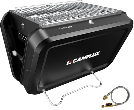 CAMPLUX FoldGo Parrilla a Gas Portátil, 2-in-1 a Gas y Carbone, FG16GB