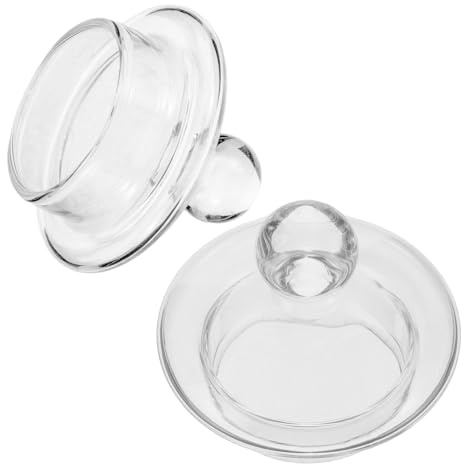 2pcs Glass Whiskey Cup Lid for Tasting Glasses, Snifter Whiskey Glass | Aroma-preserving Snug Fit, Sleek Minimalist Decorative Style, Versatile Use for Drinking Rituals and Gatherings