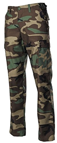 MFH Homme Pantalon de Combat US BDU Woodland Taille M