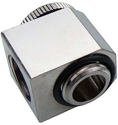 Koolance NZL-LXG2 Fitting Single, verstellbarer Winkel (Low Profile), G 1/4 BSPP