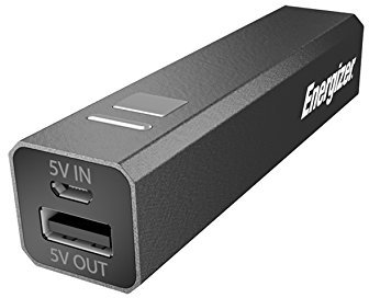 Energizer UE2000 Powerbank - Caricabatteria Portatile Universale da 2000mAh Per Smartphone E Altri Dispositivi Mobili, Nero