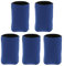 5x Neopren Kühl Bier Getränkeflasche Blechdose Hülsenhalter können Kühler - Blau, 3,94 x 4,33 Zoll