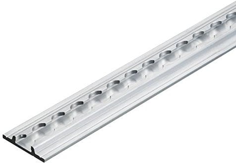 Airlineschiene, Flachprofil Premium Light, Länge 1 m, mit Flansch unten, Aluminium