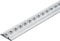 Airlineschiene, Flachprofil Premium Light, Länge 1 m, mit Flansch unten, Aluminium