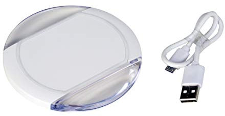 UNITEC Induktive Ladeplatte | einfach und schnell | kompatible zu Qi Standard| inkl. Anschlusskabel