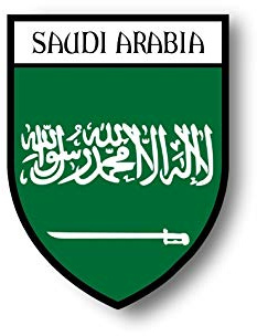 Akachafactory Stickers decal souvenir vinyl car shield city flag world crest saudi arabia