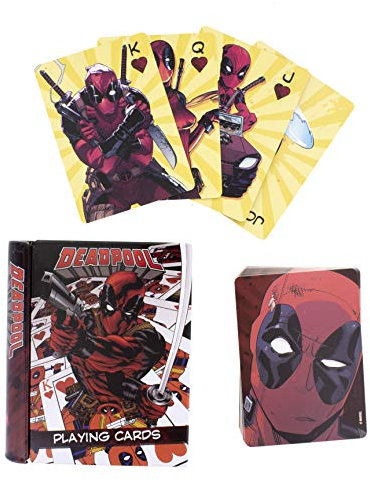 Marvel Deadpool Standard Playing Cards and Tin - Officially Licensed Disney Merchandise