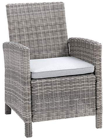 greemotion Polyrattan-Sessel Malia, Gartensessel mit Kissen, ca. 65 x 90 x 59 cm