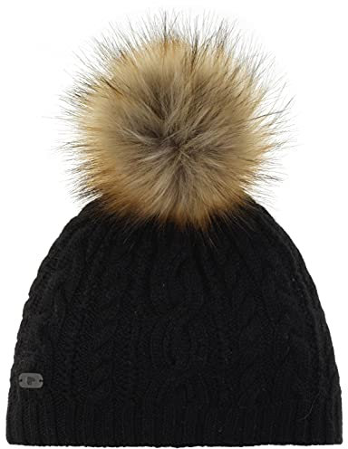 Eisbär Lou Lux Mütze Damen schwarz
