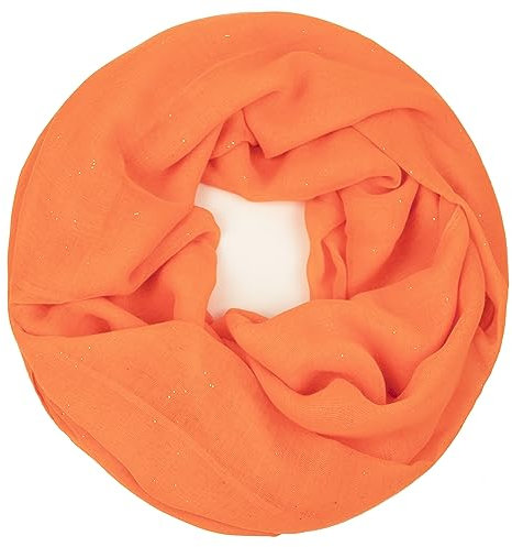 Gloop Damen edler einfarbiger Loop Schal Schlauchschal,Unifarben Tuch, leichter Schlauchschal 01122-01123-P