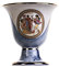 Pythagore Tasse de Justice Dionysus Phaethon Foire Pythagore Tasse Grèce Ancienne Bleu Cobalt Utilisable