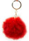 Pom Poms Plüsch Bommel Schlüsselanhänger Pompom Rot