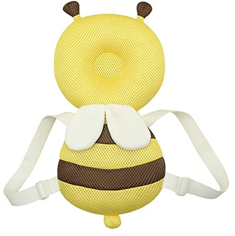 Baby Kleinkinder Kopfschutz verstellbare Biene Sicherheit Kopfstütze Pads Fallschutz Anti-Shock Kissen Rückenprotektor für Baby Kleinkind Sit Walk Learning