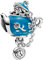Beads R Us ® - Alice in Wonderland, Unbirthday Party Teapot in Sterling Silver S925 and coloured Enamel, Compatible with all European style Charm Bracelets and Necklaces.