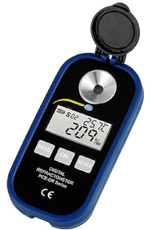 Wasserdichtes digitales Brix Zucker Refraktometer PCE-DRC 2 zur Bestimmung des Zuckergehaltes/Messparameter Brix, Brechungsindex
