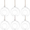 Happyyami Tischdeckenklammern Home Decor 6Pcs Hängen Terrarium Sukkulenten Pflanzer Air Plant Halter Micro Landschaft Topf mit Schnur für Hydrokultur Wasserpflanze Home Decor Home Decor Home Decor