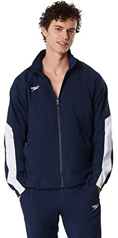 Speedo Herren Tech Team Aufwärmanzug Aufwärmender Anzug, Edge marineblaue Jacke, Medium