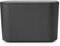 Brabantia - Mindset Bathroom Waste Caddy - Ideal for Small Waste - Removable Swing Lid - Easy to Clean - Non Scratching - Corrosion Resistant - Dark Grey - 8.5 x 15 x 9.8 cm