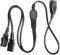 We Top IEC320 Y Splitter Cable C14 to 2 x C13 Kettle Lead Splitter UPS PDU Power Extension Cable for Computer, TV, PC, Monitor