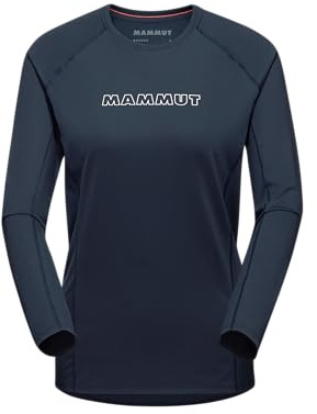 Mammut Selun FL Langarmshirt mit Damenlogo, marineblau, S