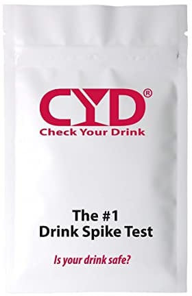 CYD® Check Your Drink 10 Teststreifen zum Nachweis von Ketamin und GHB (K.O. Tropfen) in Getränken