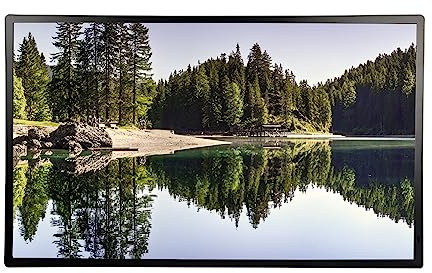24-Zoll-Digitalfotorahmen mit Einer Auflösung von 1920 x 1080, for Teilen von Fotos und Videos, einfach zu bedienen, ältere Menschen können Kalender, Wecker und Fernbedienung bedienen (Color : Black