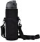 Manchon de transport en néoprène pour bouteille d'eau, imperméable, antidérapant, anti-rayures avec bandoulière, convient pour bouteille d'eau isotherme Owala en acier inoxydable (noir, pour 1,2 l)