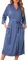 Wikoan Peignoir de Bain Gaufré pour Femmes Robe de Chambre Col V Peignoir Léger et Doux Sortie de Bain pour Toutes les Saisons Peignoir Piscine Bleu M