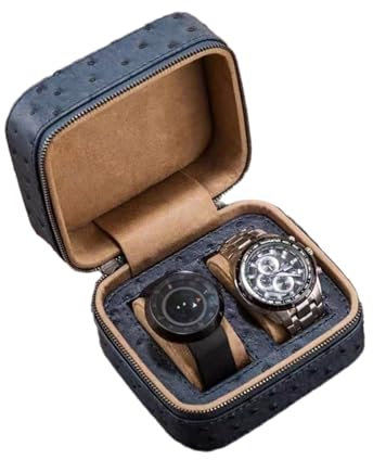 Diarypiece Elegantes PU Leder Uhrengehäuse Mit 2 Fächern Uhren Organizer Modische Uhren Reisetasche Für Schmuck Enthusiasten Uhren Display Box