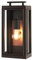 Licht-Erlebnisse Wandlampe außen Glas Aluminium 35,5 cm hoch IP44 in Bronze Kupfer E27 Vintage Design Aussenleuchte Wand Balkon Lampe Terrasse aussen
