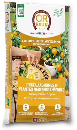 Terreau Agrumes Or Brun 20 litres : Un allié pour vos citronniers en pot
