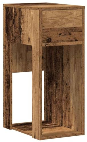 Torre de Ordenador vidaXL con Cajón Madera Vieja 30x44x74 cm, Soporte para CPU